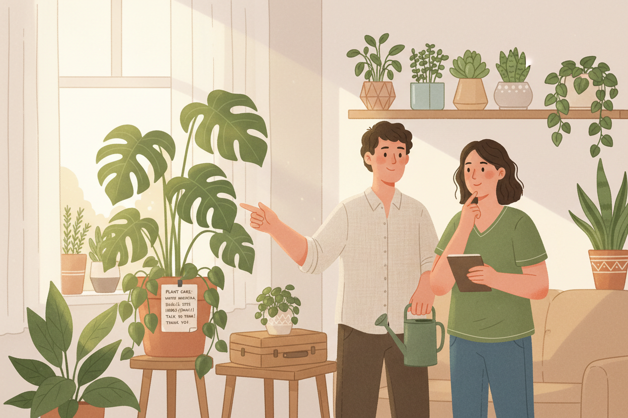 Le guide du Plant-Sitting : comment briefer ses proches avant de partir ?