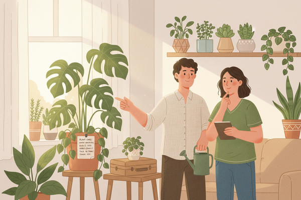 Le guide du Plant-Sitting : comment briefer ses proches avant de partir ?