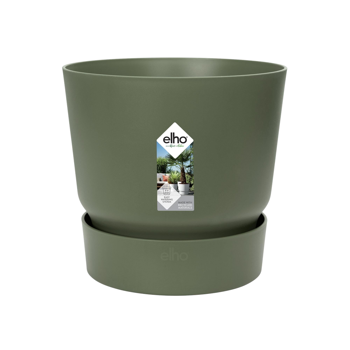 Livraison plante Pot elho Greenville Rond vert 14 cm
