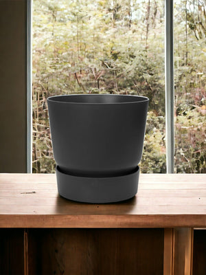 Cache-Pot Elho Greenville Noir - D30 x H28