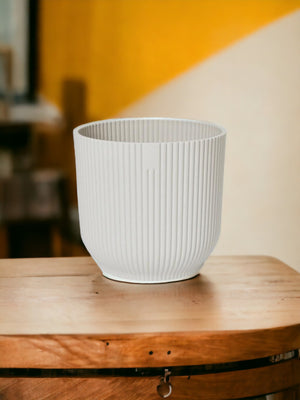 Cache-Pot Elho Vibes Blanc - Roues incluses - D35 x H33