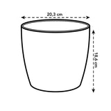 Livraison plante Pot elho Brussels Rond Anthracite 20 cm