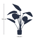 Strelitzia en Pot plante artificielle