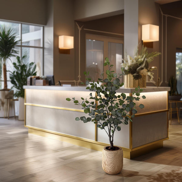 Eucalyptus - Gombo Bleu plante artificielle
